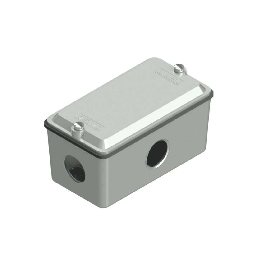Caja rect.tipo X uso int.rosca 1/2